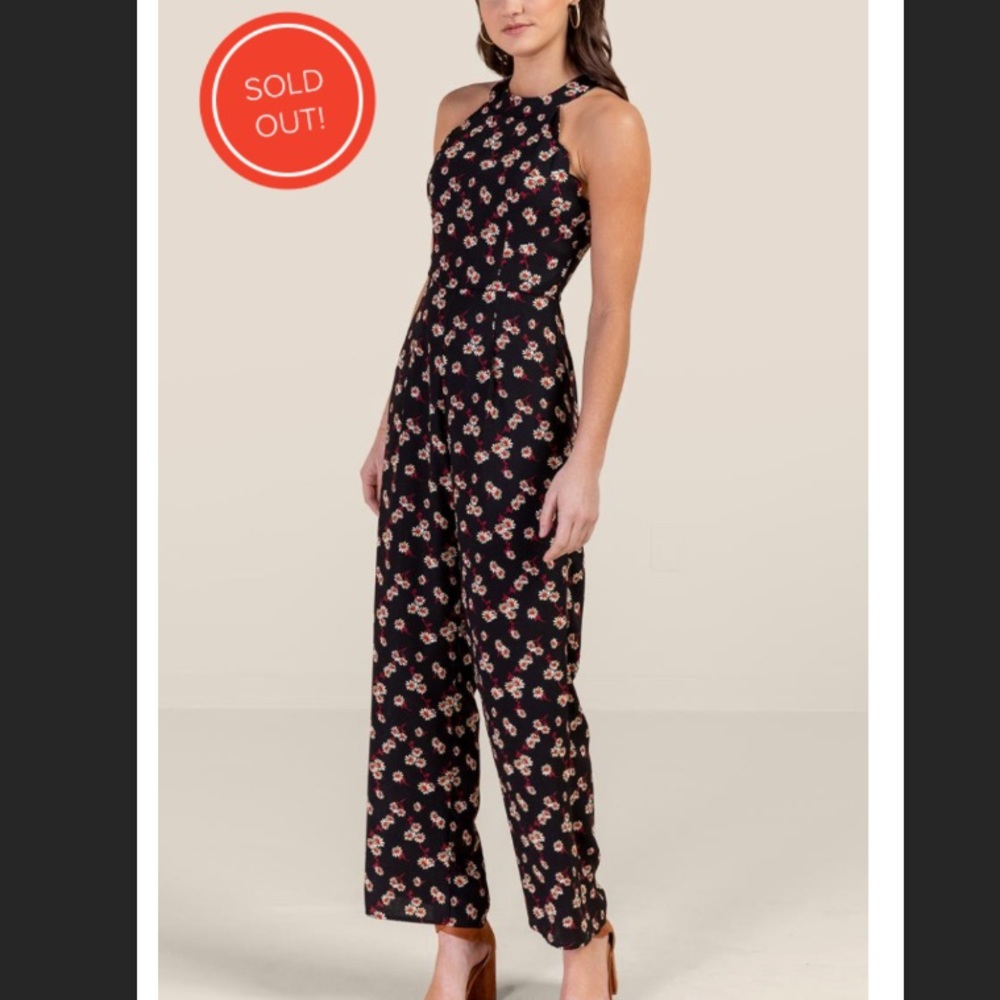 🌸🌸BLACK FLORAL JUMPSUIT